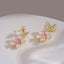 French Vintage Gold Bow Earrings