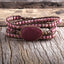 Natural Stone Bracelet Oval Row Accessories Braided Charm