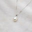 Women's 925 Silver Natural Pearl Pendant Clavicle Chain