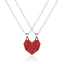 A Pair Of Three-dimensional Love Magnet Stitching Necklace