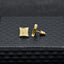 Hip Hop Rock Micro Zircon-encrusted Stud Earrings Fashion Copper Material Ear Rings
