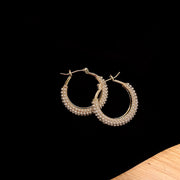 Temperament Entry Lux High-grade Hoop And Pearl Earrings