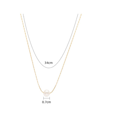 Women's Stylish Simple And Versatile Titanium Steel Pendant Necklace