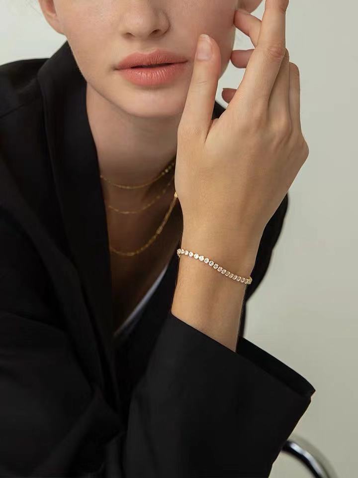 Fashionable Minimalist And Exquisite Zircon Bracelet For Women