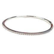925 Silver Fine Row Diamond Bracelet