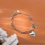 925 Loving Heart In Sterling Silver Bracelet For Women