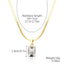 Women's Fashion Simple Color Crystal Pendant Love Necklace