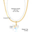 Women's Fashion Simple Color Crystal Pendant Love Necklace