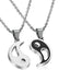 Black And White Tai Chi Pendant Hollow Necklace