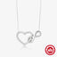 Women's Sterling Silver Fashion Love 8-word Infinite Clavicle Necklace