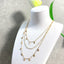 Women's Fashion Love Heart Simplicity Three-layer Twin Sequined Necklace