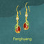 Women's Stylish Water Drop Embellished Zircon Earrings