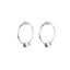 Silver Two Retro New Chinese Simple Earrings