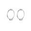 Silver Two Retro New Chinese Simple Earrings