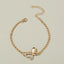 Simple And Light Luxury Butterfly Double Layer Hollow Jeweled Bracelet