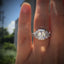 Wish Hot New Princess Square Simulation Diamond Ring Wedding Proposal Carat Shaped Diamond Female Wedding Ring