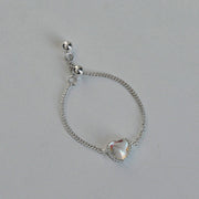Bright Gradient Love Moonstone Pull-On Bare Chain Ring