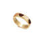 Fashion Alloy Joint Ring Love Heart Drop Oil Double Love Heart Ring