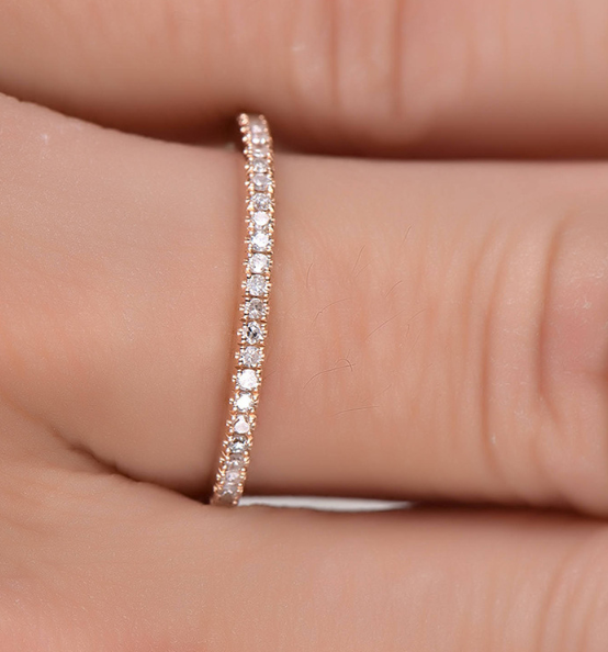 Women Rhinestone Wedding Engagement Ring Jewelry