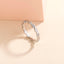 Simple Irregular Micro-inlaid Cross-wave Zircon Ring Index Ring Ring Finger Jewelry Girl