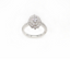 Luxury Silver With Diamond Oval Ring