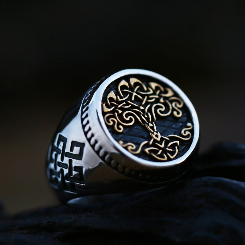 Tree Of Life Stainless Steel Ring