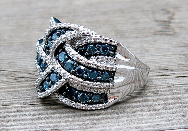 Fashionable European And American Hot Sale Sapphire Ring