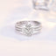 Ring Four-Leaf Clover Ring For Women Split Three-In-One Combination Opening Ring Adjustable Size