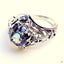 Luxury Blue Crystal Rings for Women Creative Female Flower Ring Jewelry