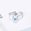 Adjustable Ring For Women Wedding Engagement Silver Plated Finger Ring Jewelry Stylish Personality Design Mermaid